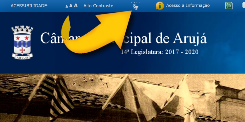 Site da Câmara de Arujá é acessível para surdos