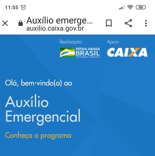 Governo federal libera cadastro para recebimento de  Auxílio Emergencial