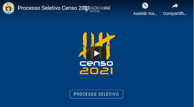 Censo 2021: IBGE abre vagas para trabalhadores temporários